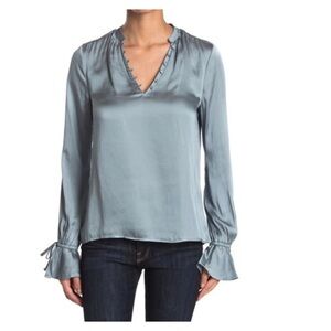 PAIGE Elegant Sky Blue Blouse